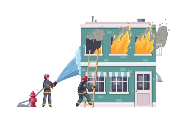 cartoon-composition-firefighters-putting-out-600nw-2031271745