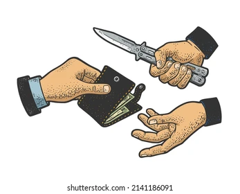 robbery-knife-color-sketch-engraving-260nw-2141186091