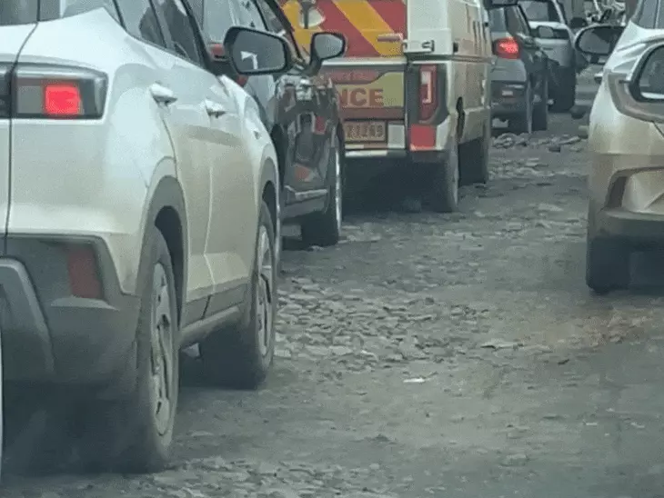 इंदौर बायपास फ्लायओवर जाम